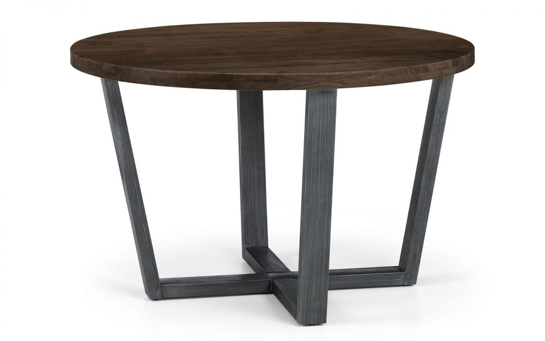 Julian Bowen Brooklyn Round Table - Available In 2 Colours