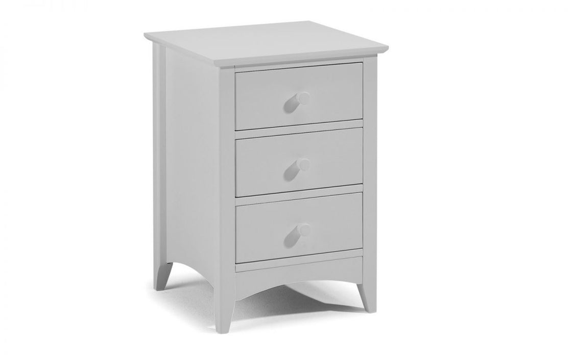 Julian Bowen Cameo 3 Drawer Bedside - Available In 2 Colours