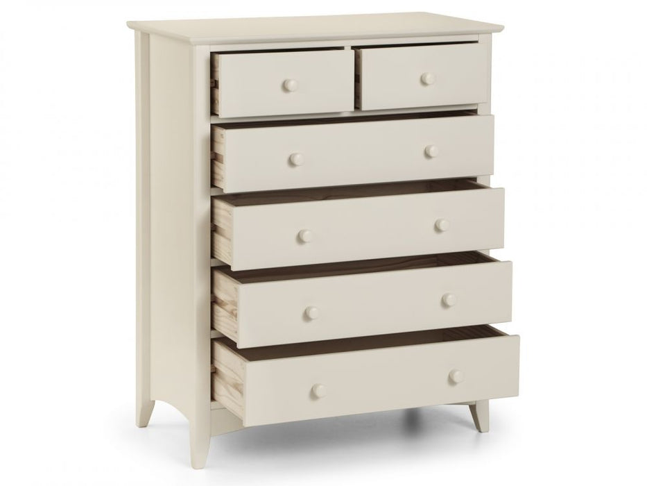 Julian Bowen Cameo 4+2 Drawer Chest - Available In 2 Colours