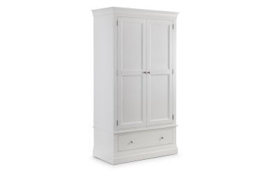 Julian Bowen Clermont 2 Door 1 Drawer Wardrobe - Available In 2 Colours