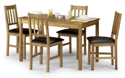 Julian Bowen Coxmoor Oak Rectangular Dining Table - Available In 2 Colours