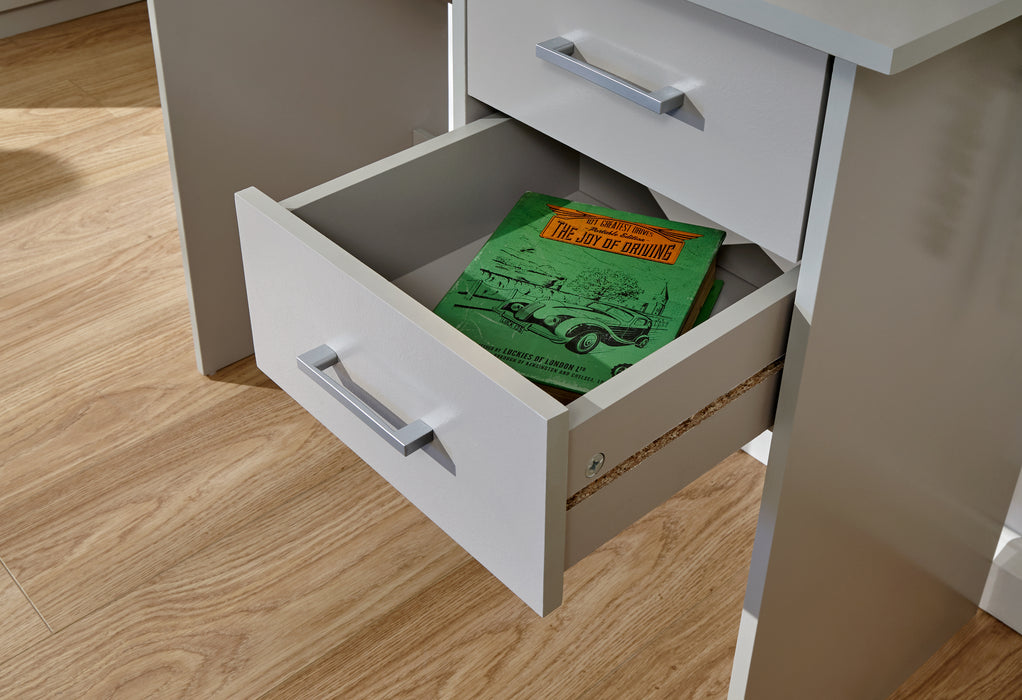 Panama 2 Drawer Desk - Available In 3 Colours