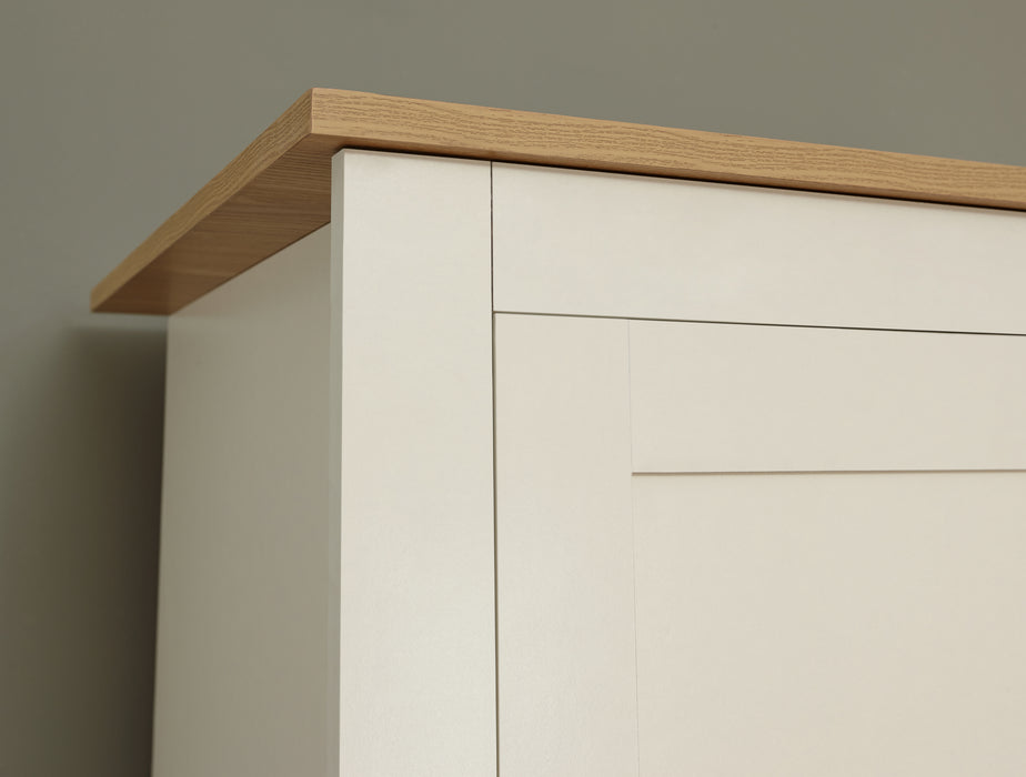 Lancaster 3 Door 2 Drawer Wardrobe - Available In 2 Colours