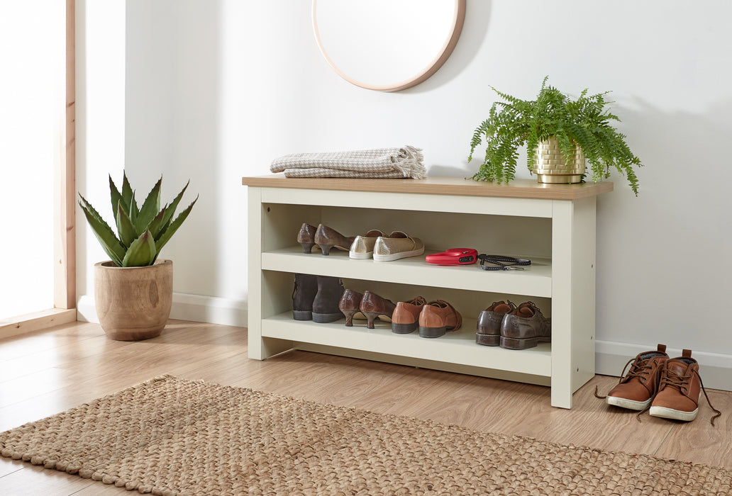 Lancaster Simple Shoe Bench - Available In 2 Colours