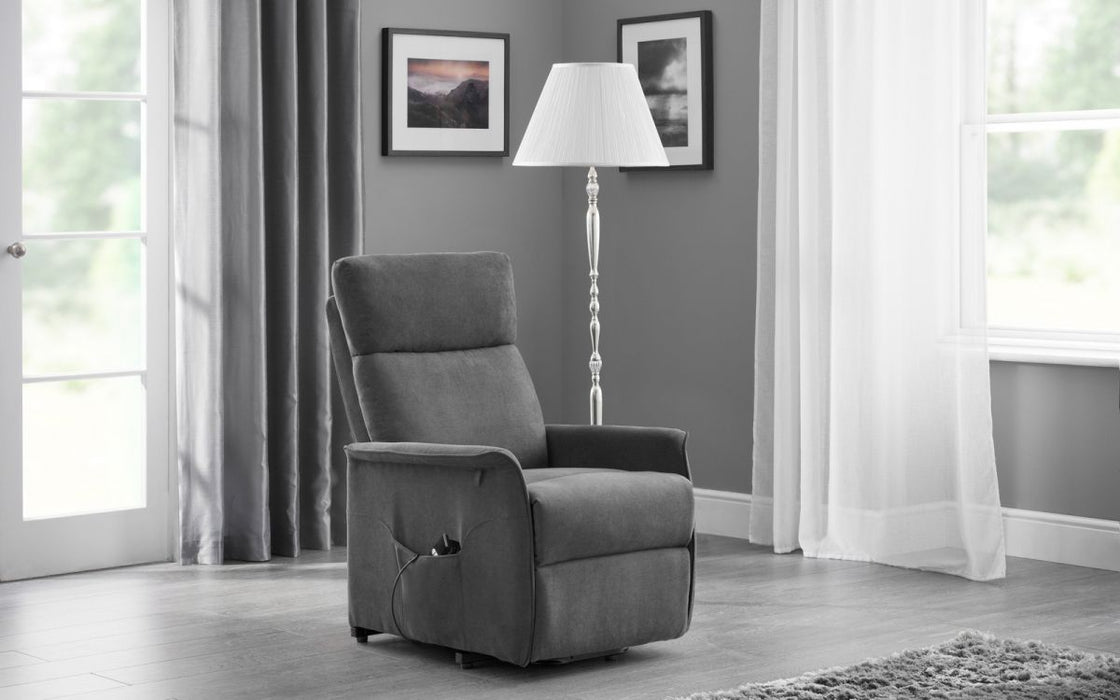Julian Bowen Helena Rise & Recliner - Available In 2 Fabric Types
