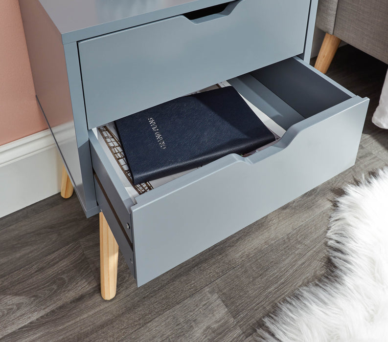 Nyborg Pair of 2 Bedside Drawers - Available In 2 Colours