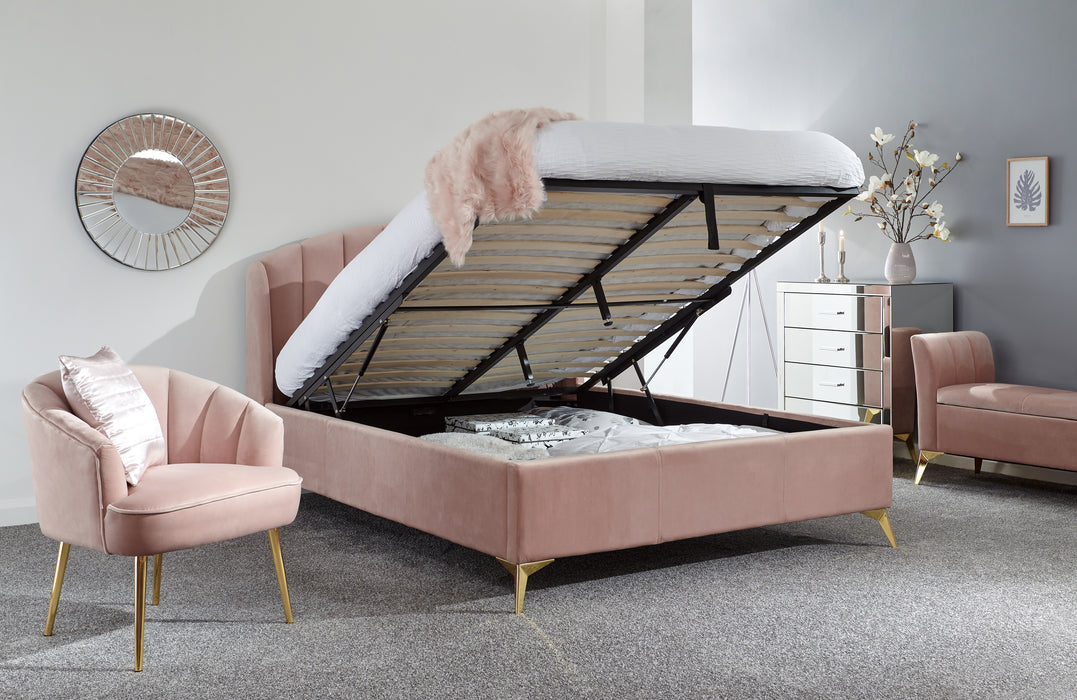 Pettine End Lift Ottoman Bed - Available In 2 Sizes & 4 Colours