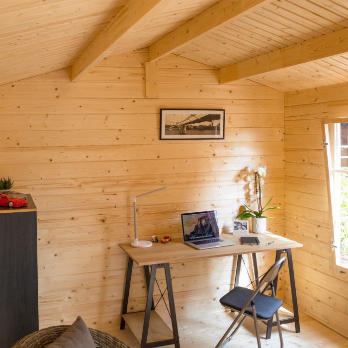 Garden Office Log Cabin 14x11