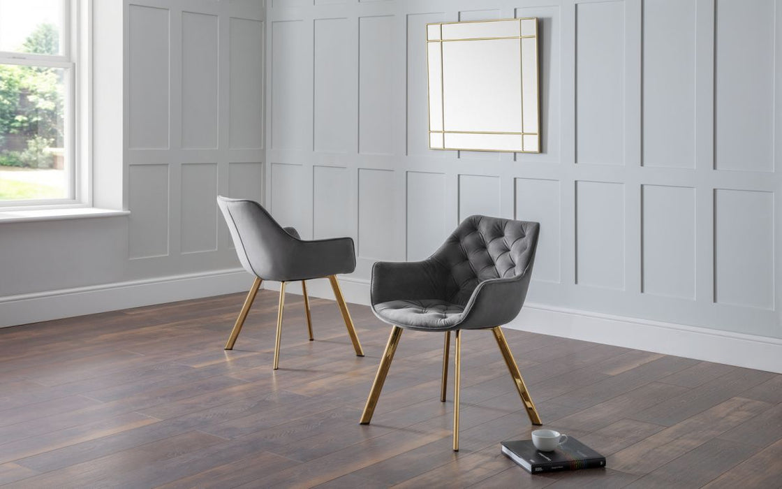 Julian Bowen Lorenzo Dining Chair - Available In 2 Colours