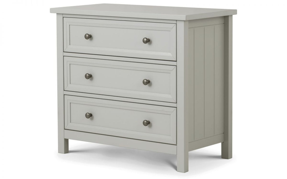 Julian Bowen Maine 3 Drawer Chest - Available In 3 Colours