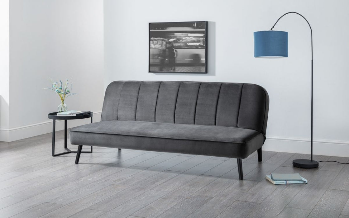 Julian Bowen Miro Curved Back Sofa Bed - Available In 2 Colours
