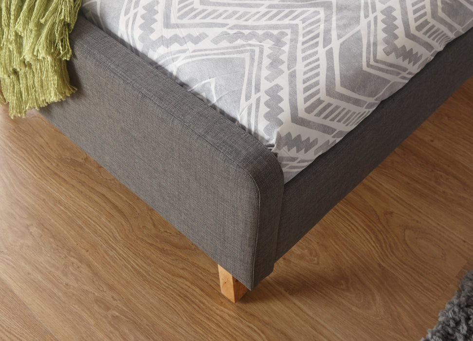 Ashbourne Fabric Bed - Available In 3 Sizes & Colours