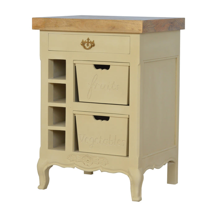 French Style Cream Cabinet