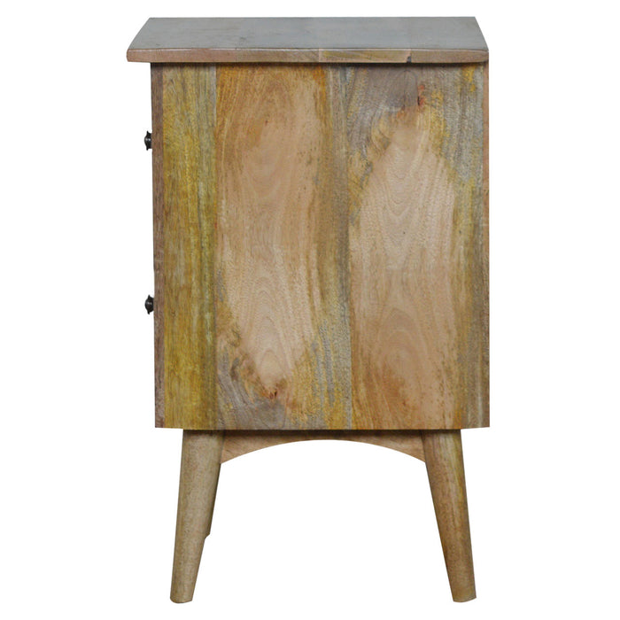Nordic Style 2 Drawer Bedside Table