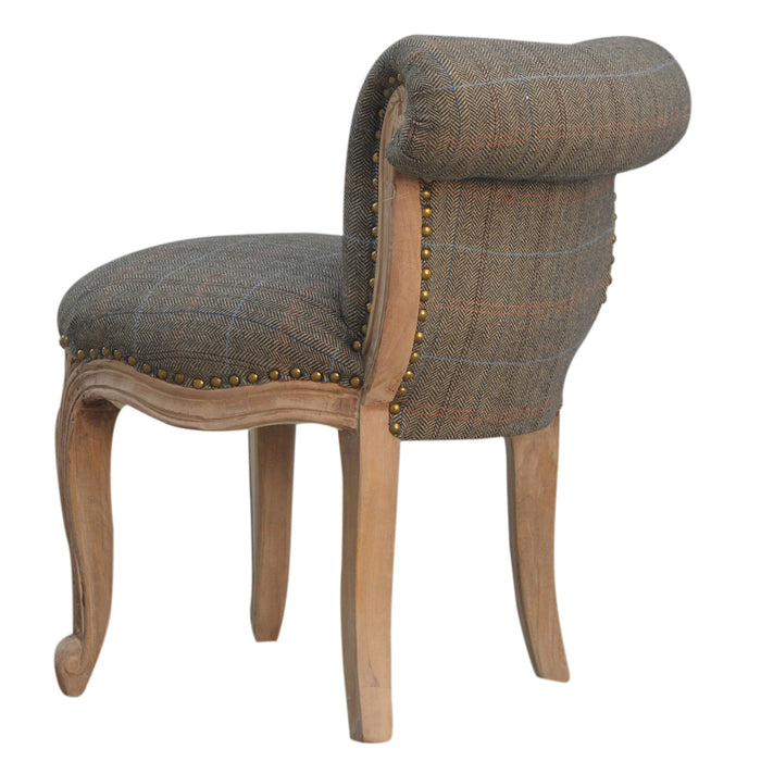 Small Multi Tweed French Chair
