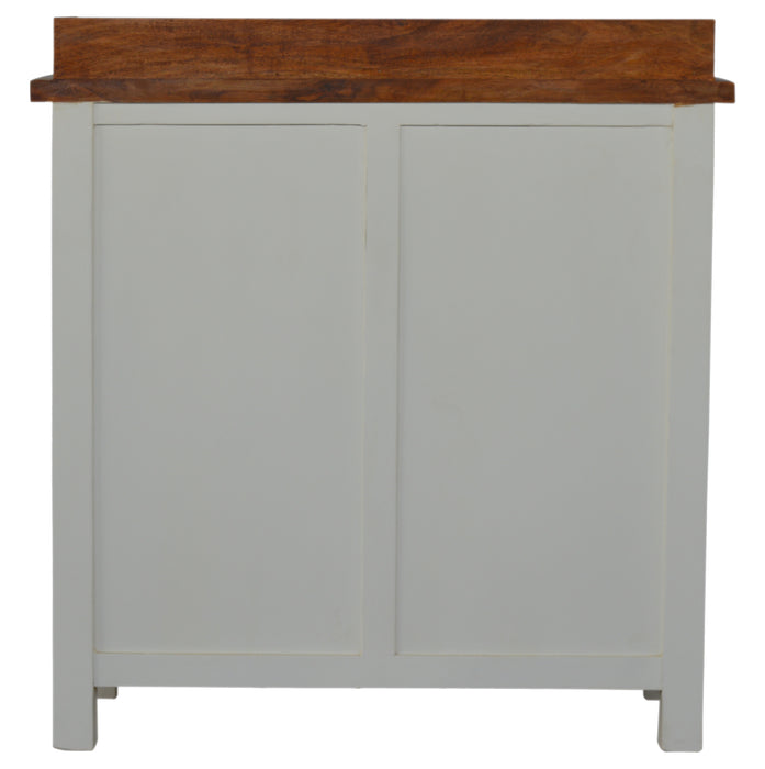 Country Two Tone Kitchen Cabinet