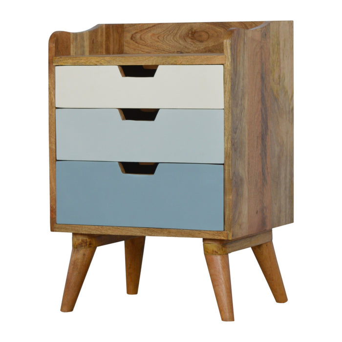 Blue & White Gradient Bedside Table