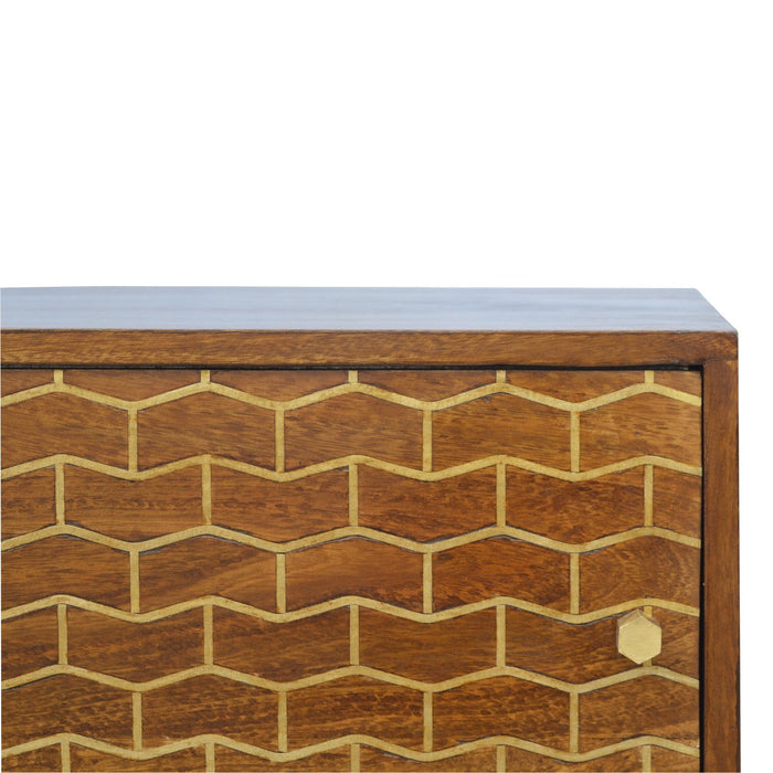 Gold Art Pattern Sideboard
