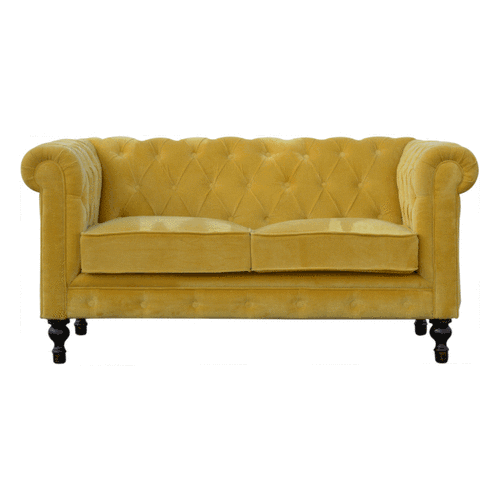 Velvet Chesterfield Sofa - Available In 2 Colours