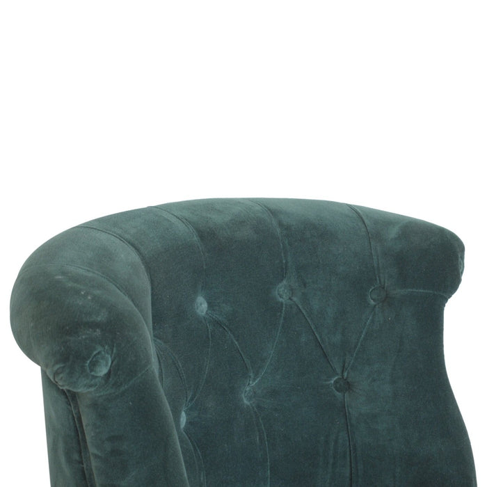 Emerald Green Velvet  Accent Chair