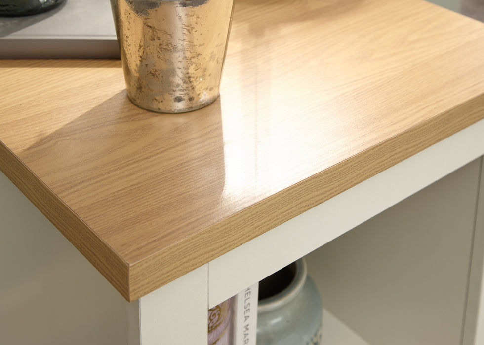 Lancaster Side Table With Shelf - Available In 3 Colours