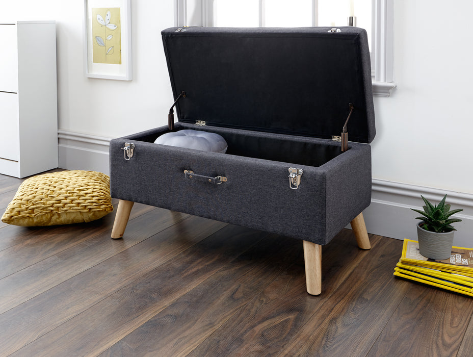 Minstrel Storage Ottoman - Available In 3 Colours