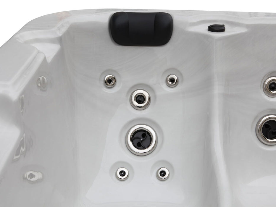 Square Hot Tub with LED White