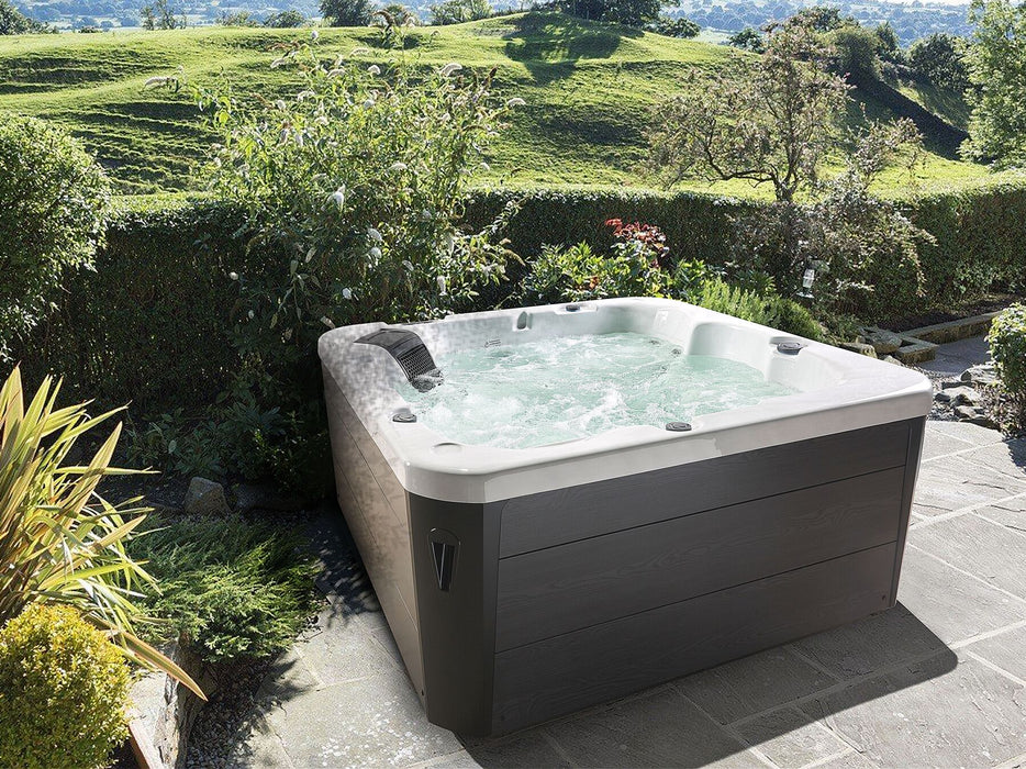 Square Hot Tub with LED Grey
