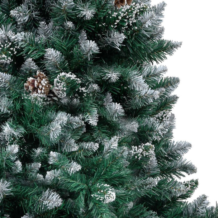 Artificial Christmas Tree with Pine Cones and White Snow 150 cm to 240 cm