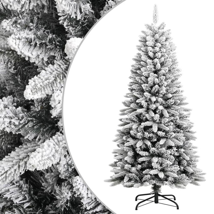 Artificial Christmas Tree with Flocked Snow 120 cm PVC&PE