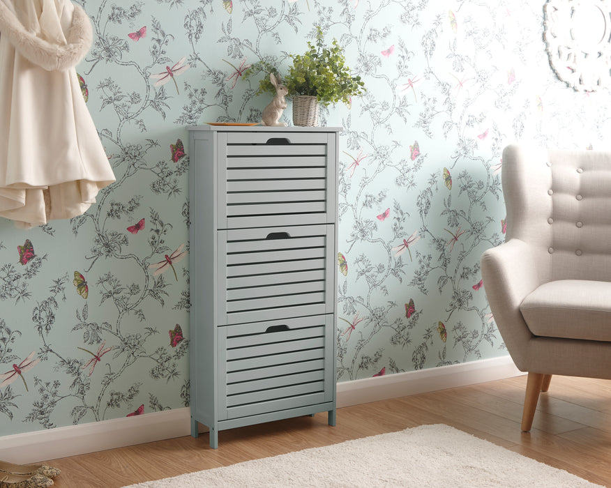 Bergen Three Tier Shoe Cabinet - Available In 2 Colours