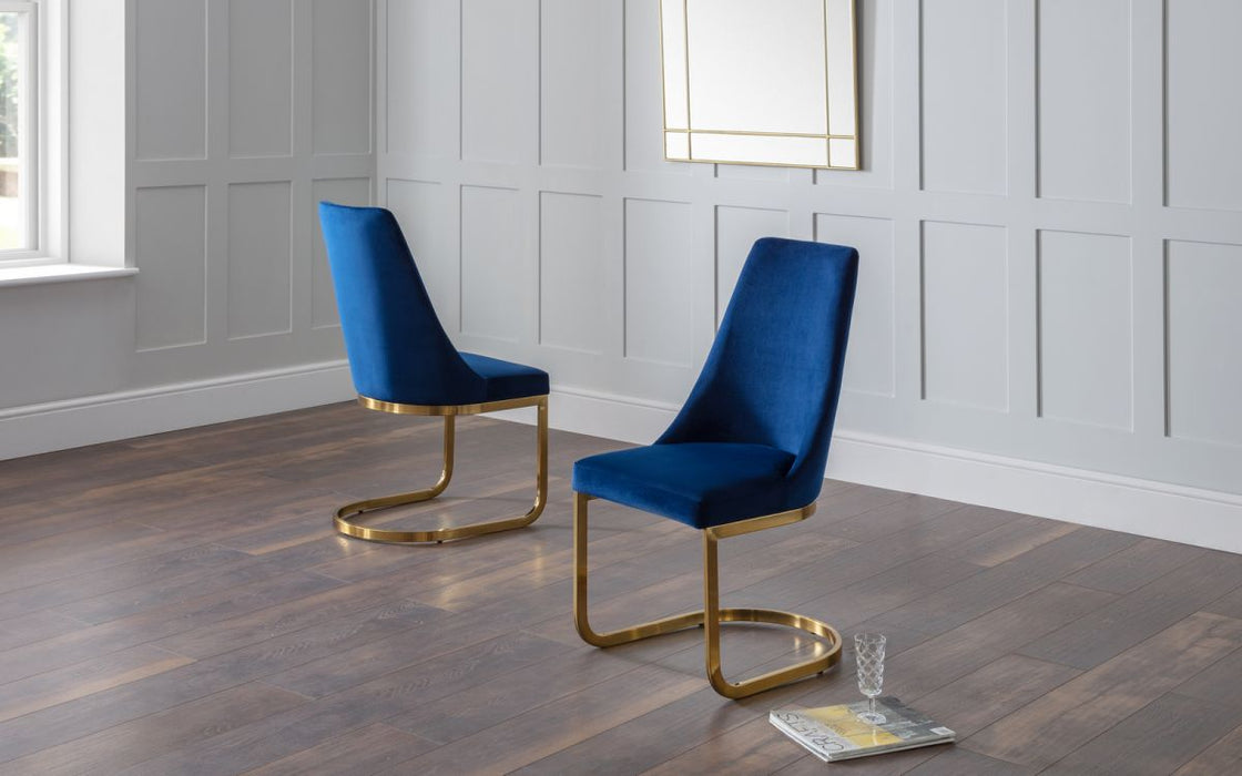 Julian Bowen Vittoria Cantilever Dining Chair - Available In 2 Colours