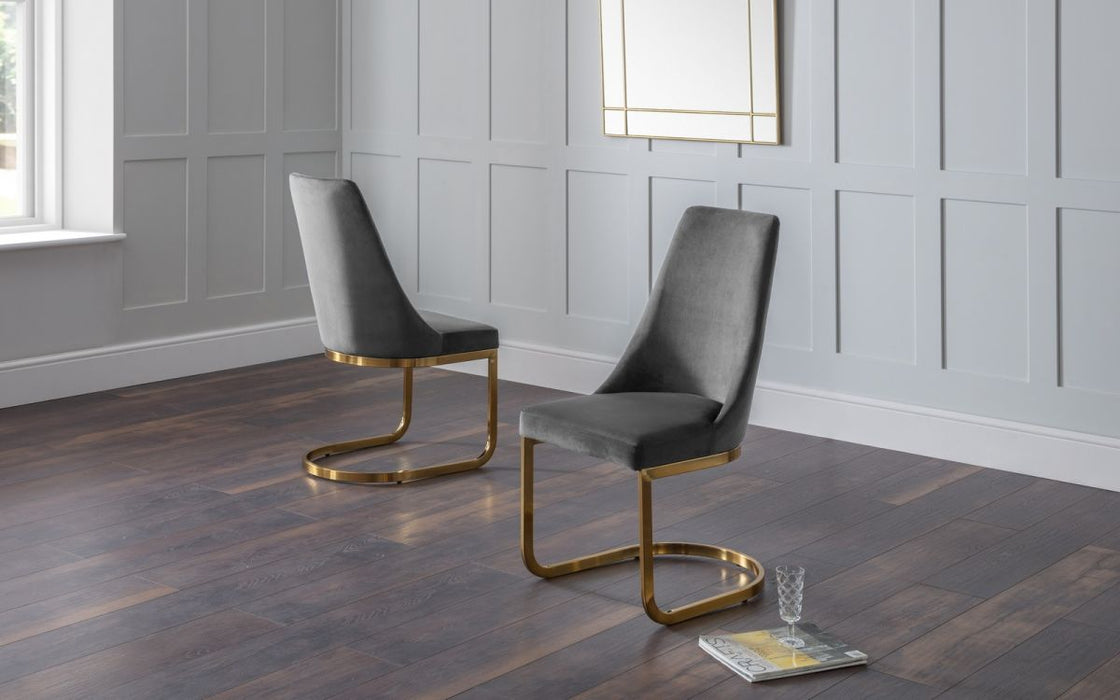Julian Bowen Vittoria Cantilever Dining Chair - Available In 2 Colours
